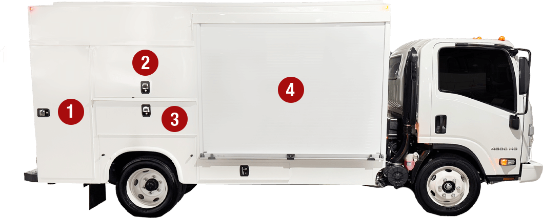 G1 Gorilla Truck Box, Service Body, Best Service Truck LCF